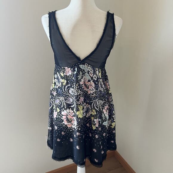 Intimately Free People Slip Dress Sz XS Longwood Sheer Floral Print OB750515 - Picture 7 of 11